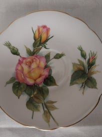 Listing 6 of 6 for PARAGON SIGNED HENRY WHEATCROFT CUPS,SAUCERS & SIDE PLATE