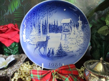 Listing 1 of 5 for Christmas Greetings – Danish Désirée Blue Plate 1986 – Remember „THE BELL“ ?
