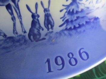 Listing 4 of 5 for Christmas Greetings – Danish Désirée Blue Plate 1986 – Remember „THE BELL“ ?