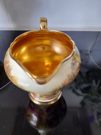 Listing 11 of 20 for Aynsley, Orchard Gold Coffee Pot, Creamer and Open Sugar Bowl.