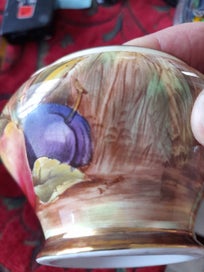 Listing 18 of 20 for Aynsley, Orchard Gold Coffee Pot, Creamer and Open Sugar Bowl.