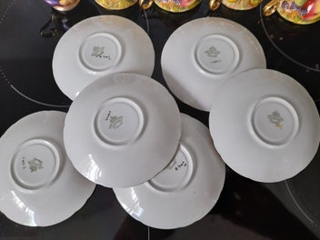 Listing 14 of 16 for Aynsley, Orchard Gold. Five Cups & Saucers.