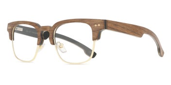 Listing 2 of 4 for Semi Rimless Square Walnut Brown Oh My Woodness! Oak Orbit WS705-A06-21 50
