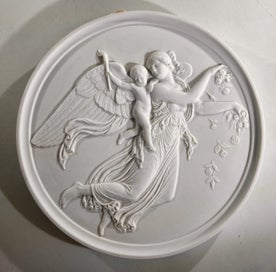 Listing 1 of 4 for Royal Copenhagen Bisque Wall Plaque – Thorvaldsen 'Dag' (Day), Denmark