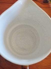 Listing 4 of 5 for Retro and Perfect Poole pottery ribbed compact jug