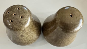Listing 2 of 4 for Temuka Riverstone Salt and Pepper Shaker Set
