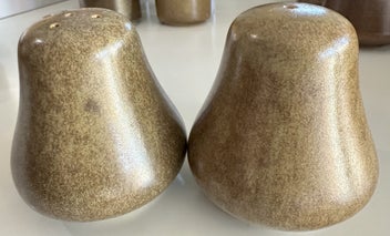 Listing 1 of 4 for Temuka Riverstone Salt and Pepper Shaker Set