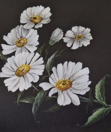 Listing 5 of 19 for +++ ORIGINAL "D'ANNICK (E.B.A.P ) - DAISIES " PAINTING +++
