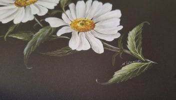 Listing 7 of 19 for +++ ORIGINAL "D'ANNICK (E.B.A.P ) - DAISIES " PAINTING +++