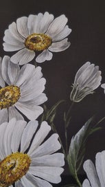 Listing 15 of 19 for +++ ORIGINAL "D'ANNICK (E.B.A.P ) - DAISIES " PAINTING +++
