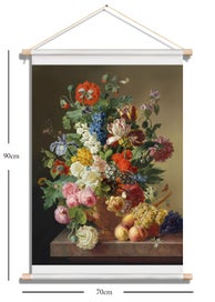 Listing 1 of 3 for Wall art home decor still life classical flowers oil painting print on canvas