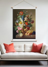 Listing 2 of 3 for Wall art home decor still life classical flowers oil painting print on canvas