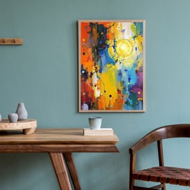 Listing 8 of 18 for Urban Radiance – Abstract City Sunrise Wall Art | Digital Download Modern Art