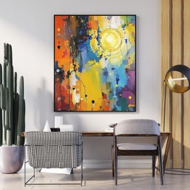 Listing 11 of 18 for Urban Radiance – Abstract City Sunrise Wall Art | Digital Download Modern Art