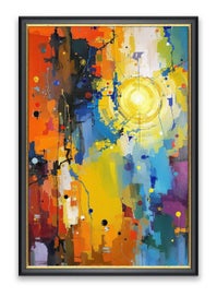 Listing 1 of 18 for Urban Radiance – Abstract City Sunrise Wall Art | Digital Download Modern Art