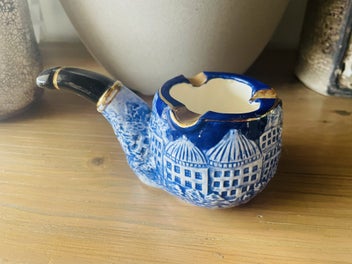 Listing 1 of 4 for Vintage Pipe Shaped Ceramic Ashtray