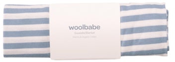 Listing 3 of 5 for Woolbabe: Merino / Organic Cotton Swaddle / Blanket - Glacier