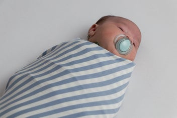 Listing 5 of 5 for Woolbabe: Merino / Organic Cotton Swaddle / Blanket - Glacier