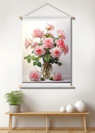 Listing 1 of 3 for Rose Flower Art Canvas Print Wall Art
