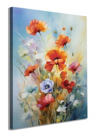 Listing 3 of 5 for Poppy Art Canvas Print Wall Art