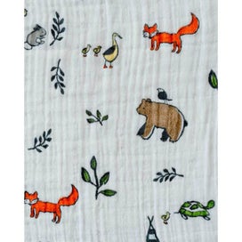 Listing 3 of 5 for Little Unicorn - Cotton Muslin Sleeping Bag - Forest Friends (Medium)