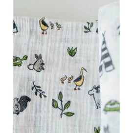 Listing 4 of 5 for Little Unicorn - Cotton Muslin Sleeping Bag - Forest Friends (Medium)