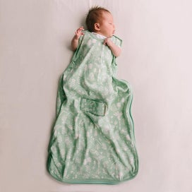 Listing 2 of 3 for Woolbabe: Mini 3 Seasons Side Zip - Moss Wilderness (0-9 Months)