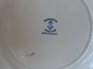 Listing 3 of 4 for ANTIQUE BRIDGEWOOD BLUE FLORAL CHINTZWARE PLATE