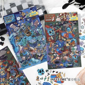 Listing 2 of 9 for Stickers 2.5D DIY Scene Sticker Set Deco Scene Stickers