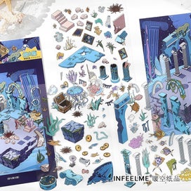 Listing 4 of 9 for Stickers 2.5D DIY Scene Sticker Set Deco Scene Stickers