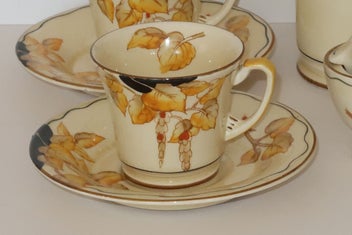 Listing 4 of 7 for ***STUNNING ART DECO CROWN DEVON FIELDINGS COFFEE SET***