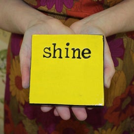 Listing 2 of 2 for Shine Yellow Square Ceramic Tile