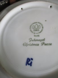 Listing 4 of 5 for Rare B&G Danish Blue Christmas Plate 1981 – Feeding the Needy