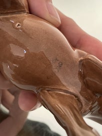 Listing 3 of 3 for Vintage Beswick porcelain figurine of head down foal