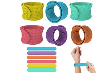 Listing 5 of 7 for 6 Pieces Sensory Textured Silicone Slap Bracelets Fidget Toys for Lovelys Teens