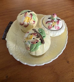 Listing 1 of 5 for Apple blossom Carltonware condiment set