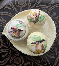 Listing 2 of 5 for Apple blossom Carltonware condiment set