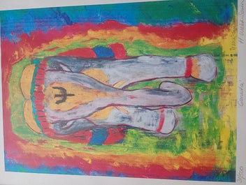 Listing 3 of 5 for Ganesha painting limited print 31/500