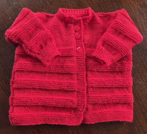 Listing 1 of 1 for hand knitted Merino cardigan 6-12 months