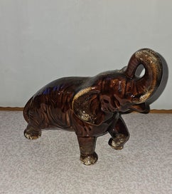 Listing 3 of 5 for Aquila Elephant in a Rockingham type glaze
