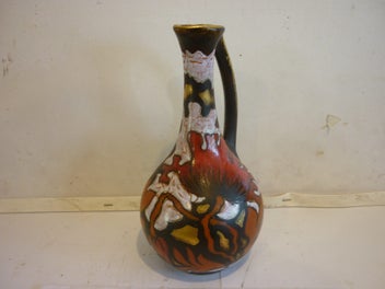 Listing 2 of 6 for GOUDA HOLLAND VINTAGE JUG. SUPERB COLOURS .GOOD CONDITION