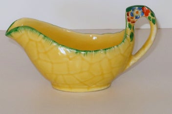 Listing 1 of 2 for ***CROWN DEVON GARDEN PATH SAUCE BOAT***