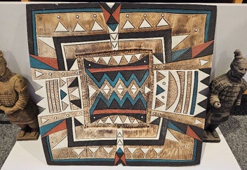 Listing 1 of 9 for Large Sculptural Pottery Art Piece by Rodney Blumenfeld. Signed & Dated.