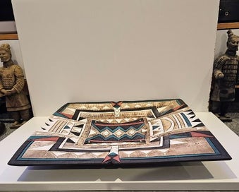 Listing 2 of 9 for Large Sculptural Pottery Art Piece by Rodney Blumenfeld. Signed & Dated.