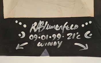 Listing 5 of 9 for Large Sculptural Pottery Art Piece by Rodney Blumenfeld. Signed & Dated.