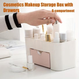 Listing 3 of 17 for Makeup Box Storage Cosmetic Bag Desk Organizer *Local Buy*