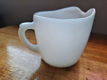 Listing 4 of 5 for Vintage Anchor Hocking Fire King Primrose creamer