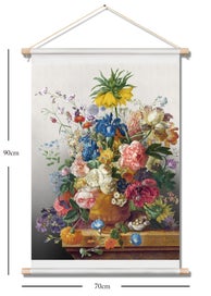 Listing 1 of 3 for Wall art home decor still life classical flowers oil painting print on canvas