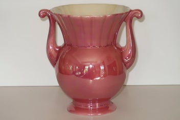 Listing 1 of 1 for ***GLORIOUS CROWN DEVON PINK LUSTRE VASE***