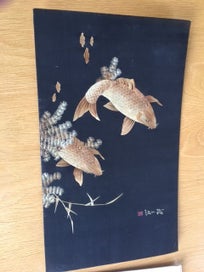 Listing 2 of 7 for Oriental All Art - Two Items - Fish Themes